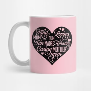 Mother in the shape of a Heart Mug